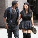 Kim And Kanye Lunch In West Hollywood