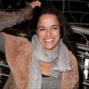 Michelle Rodriguez Is In A Good Mood After Dinner