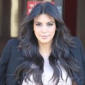 Kim Kardashian Shows Off Her Barely-There Baby Bump