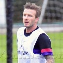 David Beckham Hits The Soccer Field In London