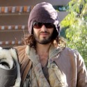 Russell Brand Bundles Up For Morning Yoga Class