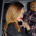 Rihanna Parties In See-Thru Dress At Eden Nightclub