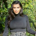 Kim Kardashian Sports Peplum Pants