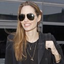 Angelina Jolie Returns To LAX From Africa
