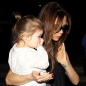 Victoria Beckham And Her Kids Arrive At LAX