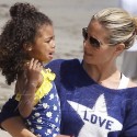 Heidi Klum And Her Children Hit Malibu Beach