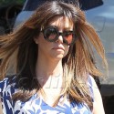 Kourtney Kardashian Wears A Funky Printed Dress