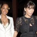 Kim Kardashian And LaLa Vasquez Get Dinner At Crustacean
