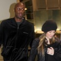 Khloe And Lamar Arrive At LAX