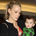 Molly Sims Lands At LAX With Her Husband And Son