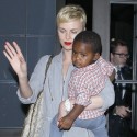 Charlize Theron Takes Son Jackson To Spago
