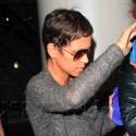 Halle Berry And Olivier Martinez Land At LAX From Hawaii