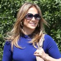 Jennifer Lopez Looks Stunning In Her Blue Dress