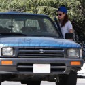 Kristen Stewart Drives An Old Truck