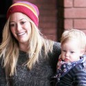 Hilary Duff Strikes A Pose With Son Luca