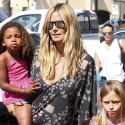 Heidi Klum Goes To Toys "R" Us With The Family