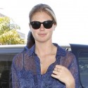 Kate Upton Departs From LAX