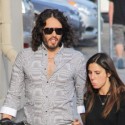 Russell Brand Arrives At Jimmy Kimmel Live