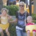 Tori Spelling Takes Her Kids To The Park