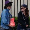 Kristen Stewart Shares A Laugh With Friends