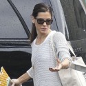Sandra Bullock Picks Up Son Louis From School