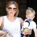 Hilary Duff And Mike Comrie Take Their Son Out