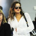 Khloe Kardashian Lands At JFK Airport