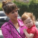 Jessica Alba Escorted To Yoga By Her Family