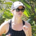 Reese Witherspoon Is In High Spirits During Jog