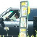 Justin Bieber Hides In The Back Seat Of His Range Rover