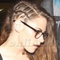 Kristen Stewart Rocks A Cornrow Braid