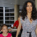 Salma Hayek And Daughter Valentine Are All Dolled Up At LAX