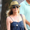 Jennifer Aniston Arrives On Film Set In NYC