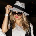 Fergie Looks Fashionable At LAX