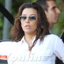 Eva Longoria Heads To A Meeting At Chateau Marmont