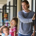 Make-Up Free Jennifer Garner Has Day Out Running Errands With Daughter Violet
