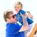Elton John, David Furnish And Sons Have Family Trip In St. Tropez