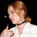 Lindsay Lohan Does Dinner At ABC Kitchen In N.Y.C.