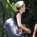 Miley Cyrus Heads To The Studio In Her Maserati