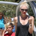Gwen Stefani Takes Zuma And Kingston To The Natural History Museum