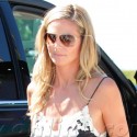 Heidi Klum Runs Errands With Her Kids