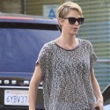 Charize Theron Grabs Frozen Yogurt With Son Jackson