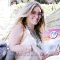 Hilary Duff Rocks A Pair Of Skintight Red Pants