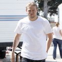 Charlie Hunnam Is A Biker Babe On Sons Of Anarchy Set