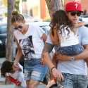 Jennifer Lopez And Casper Smart Have Afternoon With Kids