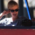Charlize Theron Rides The Train With Her Son