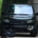 David Beckham Wrecks His Range Rover