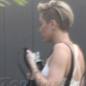 Miley Cyrus Visits A Friend In Studio City