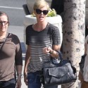 Charlize Theron Eats At Cafe Med