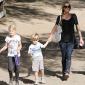 Denise Richards Takes The Kids To The Barn